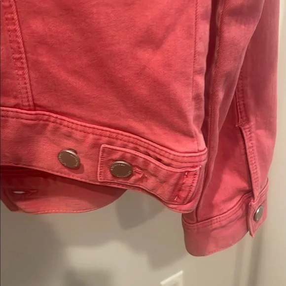 Liverpool Rosebud Coral Jean Jacket Classic Denim Style NWT - Picture 14 of 16